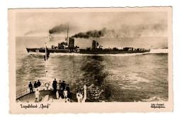 Fotokarte Torpedoboot Greif, Feldpost 1940 Wilhelmshaven Nach Memmingen - Feldpost World War II