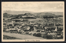 AK St. Veit A. D. Glan, Teilansicht Mit Kirche  - Sonstige & Ohne Zuordnung