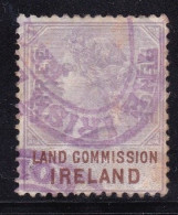 Ireland Fiscal / Revenue Land Comission 3d Purple And Red Heavy / Good Used - Gebruikt