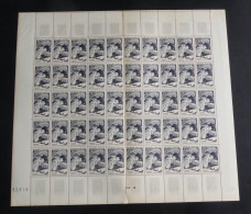 FRANCE - 1949 - N°YT. 829 - Expéditions Polaires - Feuille Complète - Neuf Luxe ** / MNH / Postfrisch - Full Sheets