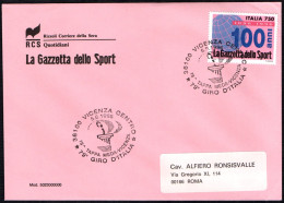 CYCLING - ITALIA VICENZA 1996 - 79° GIRO D'ITALIA - 18^ TAPPA MEDA / VICENZA - BUSTA GAZZETTA DELLO SPORT - A - Cyclisme