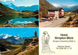 12677030 Simplonpass Hotel Simplon Blick Bergsee Panorama Simplon  - Andere & Zonder Classificatie