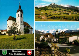 12677004 Neu St Johann Nesslau Kirche Panorama Ortsmotiv Neu St Johann Nesslau - Other & Unclassified