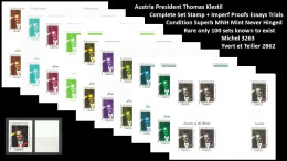 1999 USA UN World Leaders Millennium Summit - Austria President Thomas Klestil - Rare Set MNH - Andere & Zonder Classificatie