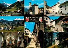 12676024 Simplon Dorf Ortspartien Kirche Simplonpass Simplon Dorf - Andere & Zonder Classificatie