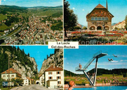 12675708 Le Locle Vue Generale Col Des Roches Hotel De Ville La Piscine Le Locle - Sonstige & Ohne Zuordnung