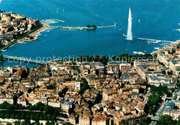 12675698 Geneve GE Vue Aerienne La Rade Et La Vieille Ville Geneve - Altri & Non Classificati