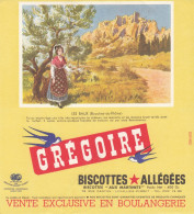 BUVARD & BLOTTER - Biscottes Grégoire -  LES BAUX (Bouches Du Rhône) - Other & Unclassified