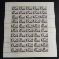 FRANCE - 1948 - N°YT. 815 - Général Leclerc - Feuille Complète - Neuf Luxe ** / MNH - Full Sheets