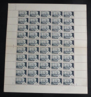 FRANCE - 1948 - N°YT. 814 - Calmette - Feuille Complète - Neuf Luxe ** / MNH - Full Sheets