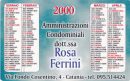 Calendarietto - Amministrazioni Condominiali - Catania - Anno 2000 - Formato Piccolo : 1991-00