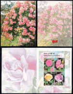 Inde India 2007 Mint Stamp Booklet Rose, Roses, Flower, Flowers, Scented Stamps - Other & Unclassified