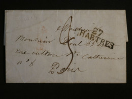 DN14 FRANCE  LETTRE  1823   CHARTRES A  PARIS +AFF. INTERESSANT++ - 1801-1848: Precursores XIX