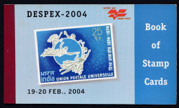 Inde India 2004 Mint Stamp Booklet UPU, Universal Postal Union, DESPEX Stamp Exhibition - Autres & Non Classés