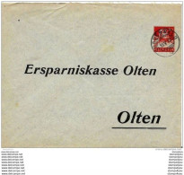 21-35 - Entier Postal Privé "Ersparniskasse Olten" 1923 - 10 Cts Rouge - Stamped Stationery