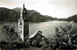 12672222 Morcote Lago Di Lugano Chiesa Kirche Luganersee Alpen Morcote Lago Di L - Andere & Zonder Classificatie