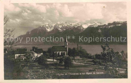 12672218 Chexbres Eglise Lac Leman Et Les Alpes De Savoie Chexbres - Other & Unclassified