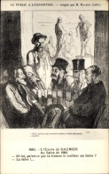 Artiste CPA Daumier, Le Public A L'Exposition, Au Salon De 1864 - Sonstige & Ohne Zuordnung