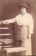 Woman, Pre-1918 Photo, Studio Gárdi Imre, Kolozsvar, P1756N - Anonyme Personen