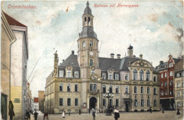 Crimmitschau - Rathaus Mit Herrengasse - Crimmitschau