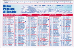 Calendarietto - Banca Popolare Di Sondrio - Anno 2000 - Tamaño Pequeño : 1991-00