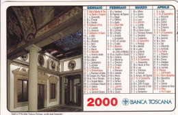 Calendarietto - Banca Toscana - Anno 2000 - Formato Piccolo : 1991-00