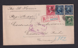 1903 - 13 C. Frankatur Auf Einschreibbbrief Ab New York Nach Essen - Briefe U. Dokumente