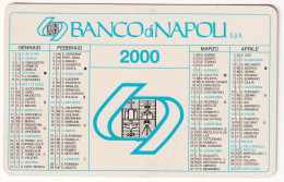 Calendarietto - Banco Di Napoli - Anno 2000 - Petit Format : 1991-00