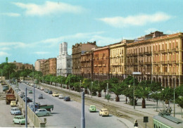 CARTOLINA AUTOMOBILI 1965 ITALIA SARDEGNA CAGLIARI VIA ROMA  Italy Postcard ITALIEN Ansichtskarten - Cagliari