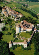 12668704 Gruyeres FR Fliegeraufnahme Mit Schloss Gruyeres - Andere & Zonder Classificatie