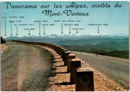 MONT VENTOUX. -  Panorama Sur Les Alpes Visible Du Mont Ventoux, Le Plus étendu D'Europe .    Non Circulée - Autres & Non Classés