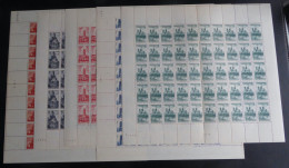 FRANCE - 1947 - N°YT. 772 à 776 - Cathédrales - Série En Feuilles Complètes - Neuf Luxe ** / MNH - Full Sheets