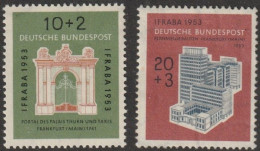 BRD: 1953, Mi. Nr. 171-72, Internationale Briefmarkenausstellung "IFRABA", Frankfurt. **/MNH - Ongebruikt