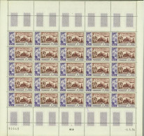 Madagascar 1954 - Colonie Française - Timbres Neufs. Yvert Nr.: PA74. Feuille De 25 . (EB) AR-02364 - Ongebruikt