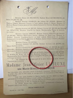 Madame Jean-Olivier Le Jeune Nee Delcroix *1810+1892 Anvers Berchem Le Brasseur Van Stratum Spruyt Blyckaerts Macors De - Obituary Notices