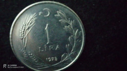 TÜRKİYE - 1972-   1  LİRA     - XF-   YÜKSEK KATALOG DEĞERİ - Turchia