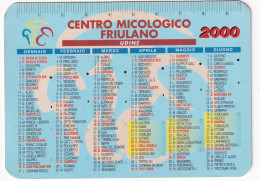 Calendarietto - Centro Micologico Friulano - Udine - Anno 2000 - Formato Piccolo : 1991-00