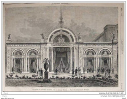 Exposition Universelle De 1878 - Paris - Facade De La Section Italienne - Page Original - 1878 - Documents Historiques