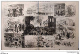 La Catastrophe De La Rue Béranger  - Page Original  1878 - Historische Dokumente