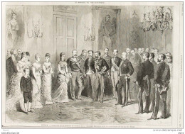 Séville - Cérémonie De La Demande En Mariage De La Princesse Mercédés Dans Le Palais San Telmo - Page Original  1878 - Historische Dokumente