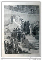 L'attentat D'Anagni - Tableau De M. Maignan - Page Original 1878 - Historische Dokumente