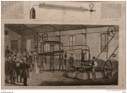 La Liquéfaction Et La Solidifaication De L'hydrogène, Expérience Faite à Geneve Par M. Pictet -  Page Original - 1878 - Historische Dokumente