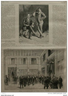 Deux Intrépides Vélocipédistes - Paris - Inauguration De L'hôtel Des Chambres Syndicales - Page Original - 1878 - Historische Dokumente