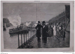 La Noce Débarque - Tableau De M. Goeneutte -  Page Original - 1878 - Historische Dokumente