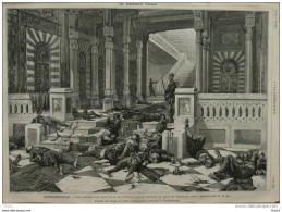 Constantinople - Les Cadavres D'Ali-Suavi Et De Ses Complices Dans Le Vestibule -  Page Original - 1878 - Historische Dokumente