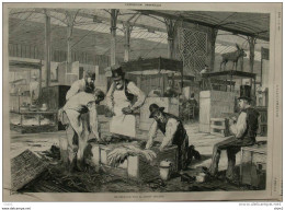 Le Déballage Dans La Séction Anglaise - L'exposition Universelle -   Page Original - 1878 - Historische Dokumente