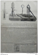 Appareil De Cailletet Pour La Liquéfaction Des Gaz Permanents - Page Original 1878 - Historische Dokumente