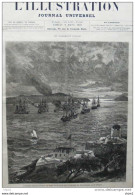 L'escadre Anglaise Entrant En Ordre De Bataille Dans Le Détroit Des Dardanelles - Page Original 1878 - Historische Dokumente