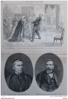 Saint-Petersbourg - Tentative Assassinat Contre Lee Géenéral Trépow - Le Père Secchi - Th. Schuler - Page Original 1878 - Documents Historiques