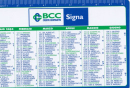 Calendarietto - Credito Cooperativo - Signa - Anno 2000 - Formato Piccolo : 1991-00